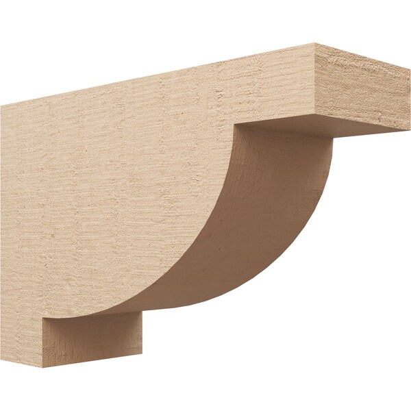 Ekena Millwork 12"W x 36"D x 24"H Classic Alpine Rough Cedar Woodgrain TimberThane Corbel, Primed Tan CORUR12X36X24ALPRCPR - main
